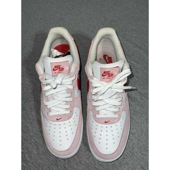 Nike Air Force 1 Low Shoes Mens Size 12.5 Valentines Day Heart DD3384-600 RPB - Picture 5 of 16